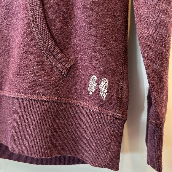 Victoria’s Secret Angel Wings Full Zip Hoodie - Heathered Burgundy - Picture 6 of 6